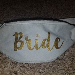 White bride fanny pack